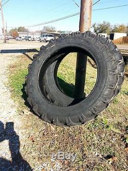 TWO 8.3X24,8.3-24 CUB FARMALL Six ply Tractor Tires with Tubes