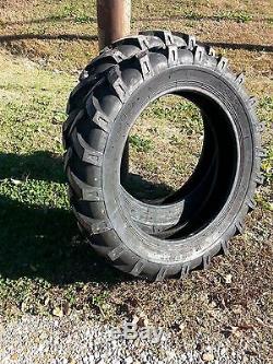 TWO 8.3X24,8.3-24 CUB FARMALL Six ply Tractor Tires with Tubes