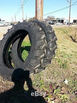 TWO 8.3X24,8.3-24 CUB I/H CUB 185 LO-BOY Six ply Tractor Tires with Tubes