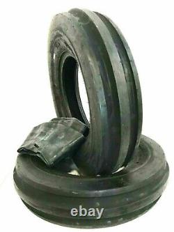 TWO 9.5L-15 8ply Rated, 9.5L15,3 Rib Tractor Farm Tire WithTubes Heavu Duty 950-15