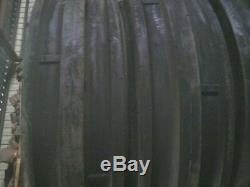 TWO 9.5Lx15, 9.5L-15 Triple Rib Front Tractor Tires with Tubes 8 ply