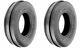 TWO New 4.00-15 Carlisle Tri-Rib 3 Rib Front Tractor Tires with Tubes 4 Ply Rated