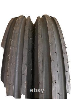 TWO New 400x19, 4.00x19 3 Rib 6 Ply Ford 8N, 9N, Tires With Tubes