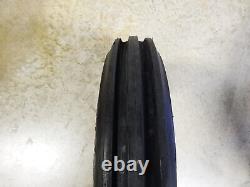 TWO New 5.00-15 Crop Max Tri-Rib Front Tractor Tires 6 ply WITH Tubes