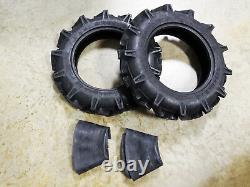 TWO New 5-12 DuraMax AG Deep Lug Compact Tractor Tires 4 ply WITH Tubes