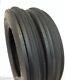 TWO New 5.50-16 Tri-Rib 3 Rib Front Tractor Tires & Tubes 6 Ply Rated Heavy Duty