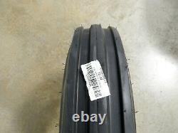TWO New 6.00-16 Starmaxx F-2 Tri-Rib Front Tractor Tires WITH Tubes 6 ply 3 Rib