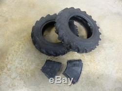 TWO New 6-14 ATF Compact Tractor Lug Tires 6 ply WITH Tubes