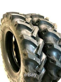Two 6.50-16, 6.50x16 Tires & Tubes Heavy Duty 6 PLY R1 Farm Tractor Tires Tubes