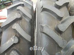 Two JOHN DEERE H 9.5x32 6 Ply Rear Tractor Tires (2) 400x15 3 rib withtubes