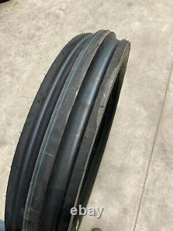 Two New 5.00-15 D401 Tri Rib Tires Withtubes 4 PR Heavy Duty Tires FREE SHIPPING