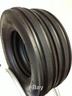 Two New 7.50-18 Front Tractor 3-Rib 8 Ply Tire fits Farmall with Tubes