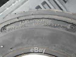 Used 5-Lug Forklift Rim and Tire. 5.00-8 10 ply tire-Needs tube