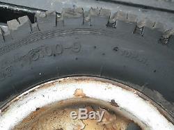 Used 5-Lug Forklift Rim and Tire. 6.00-9. 10 ply tire-Needs tube