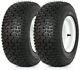 WEIZE 16x6.50-8 Lawn Mower Tractor Turf Tire with Rim, 4 Ply Tubeless, Set of 2