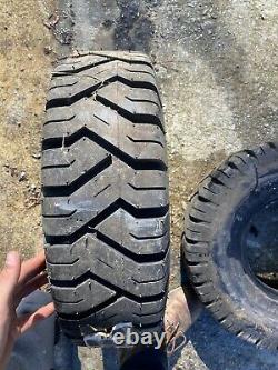 X2 Denman Industrial Lug 10 ply Forklift Tires 6.50-10NHS Tube Type Black Wall
